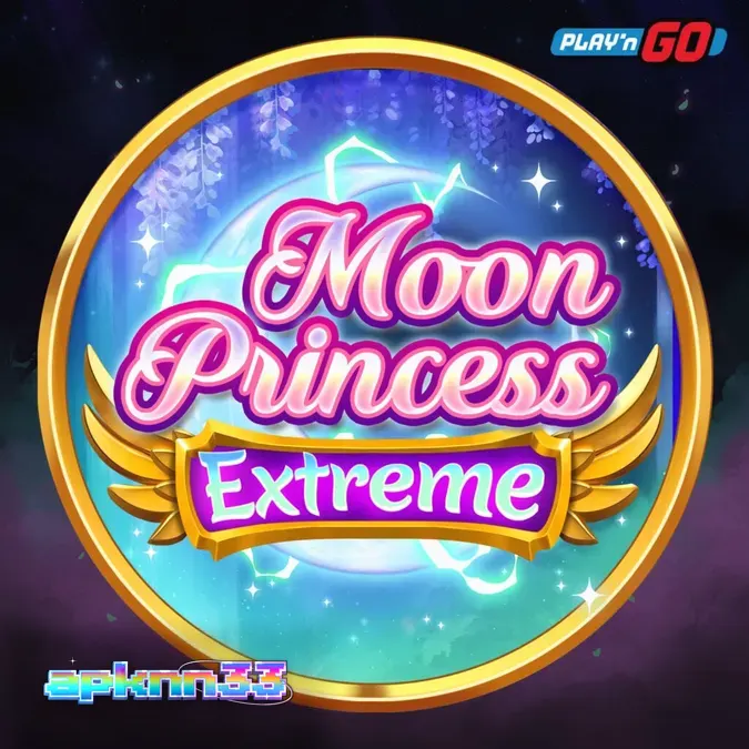 Tampilan visual grid Moon Princess Extreme dengan elemen anime dan simbol yang bersinar.